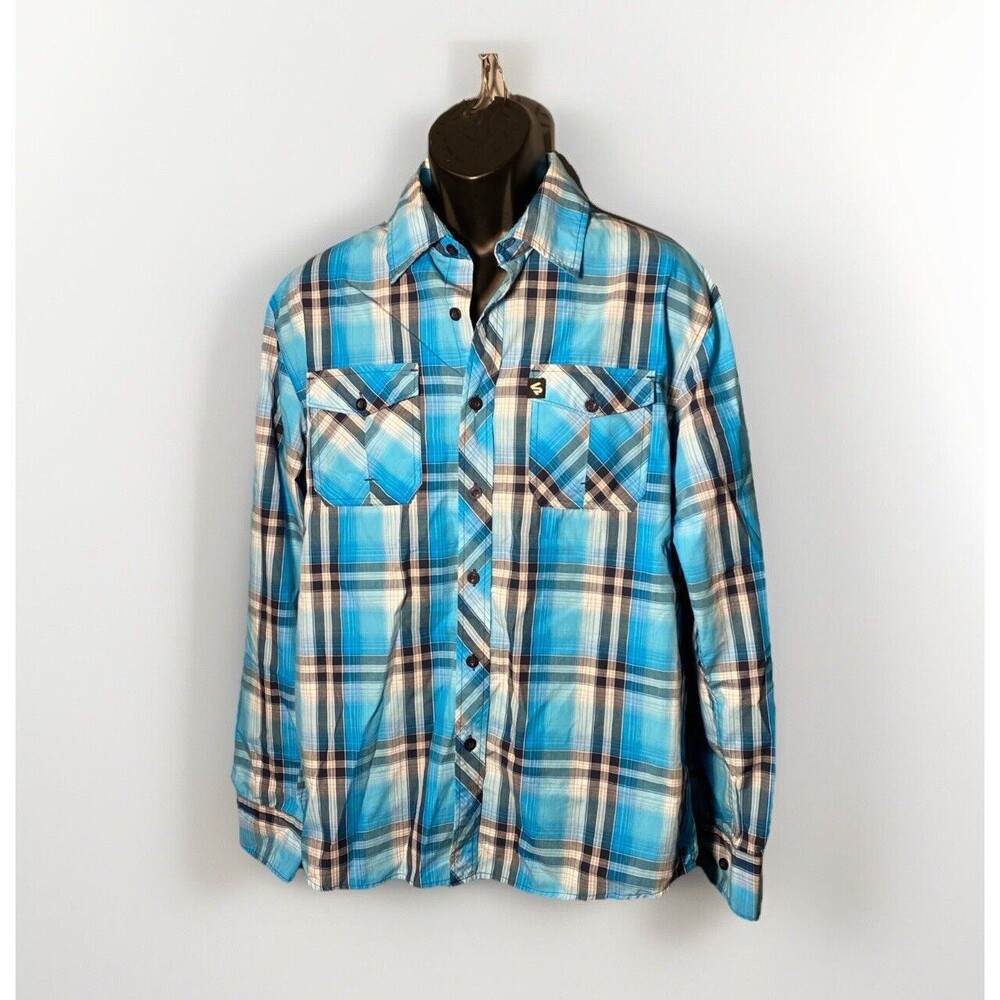 South Pole Men's Large Long Sleeve Button‎ Down Shirt